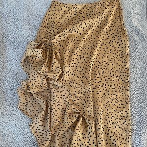 Animal print skirt
